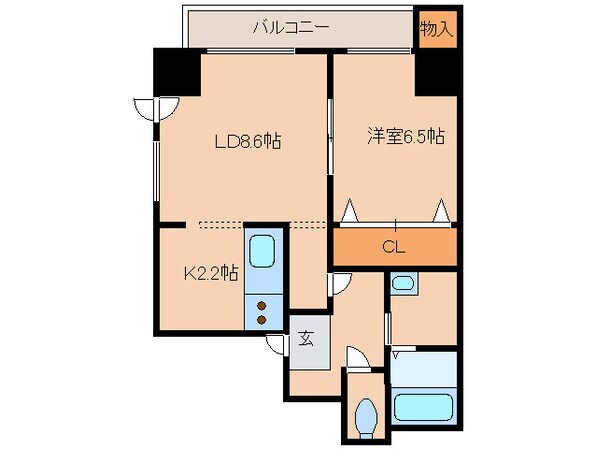 サンコ－ト平和通の物件間取画像